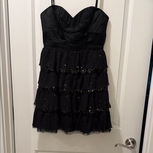BCBGMaxAzria Black Strapless Dress